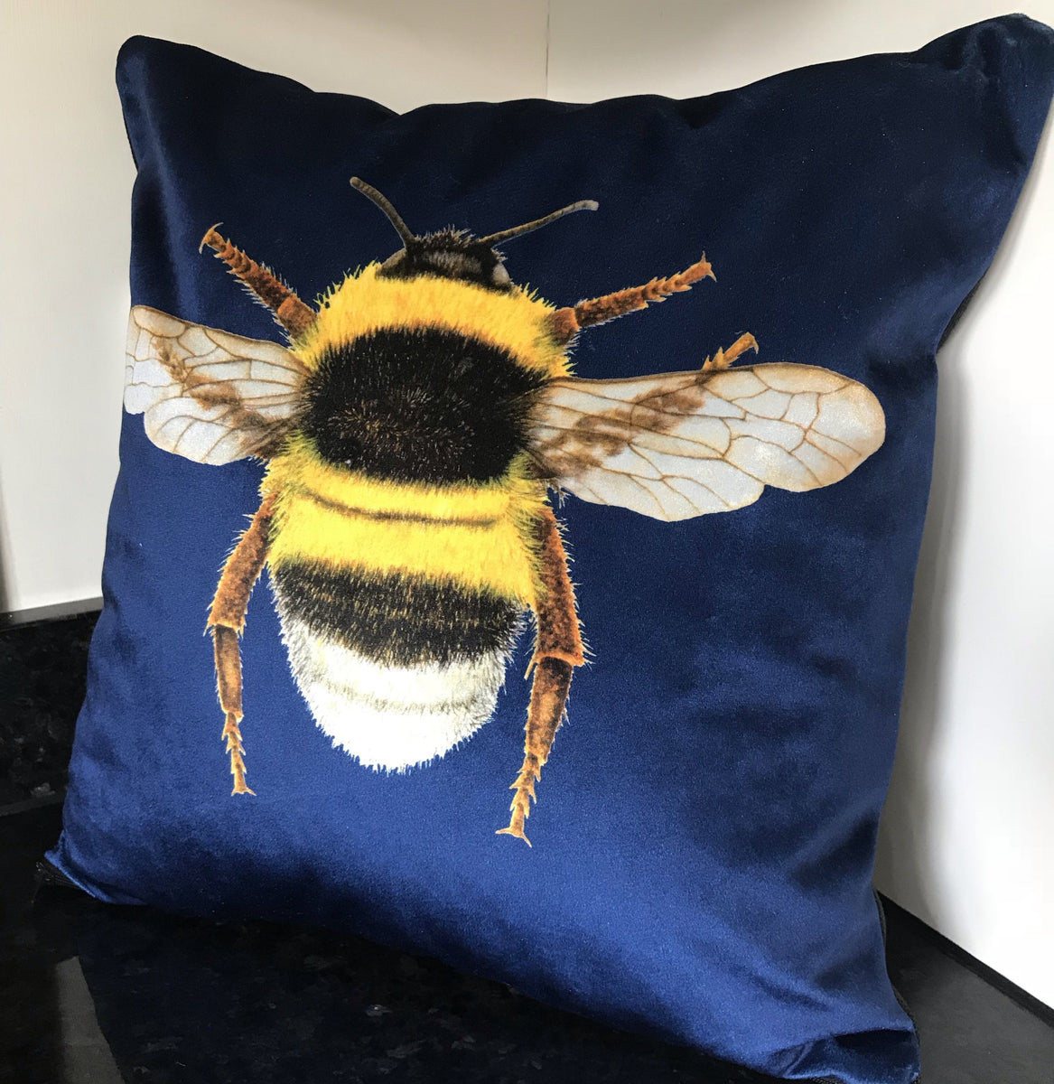 Navy 2025 bee cushion