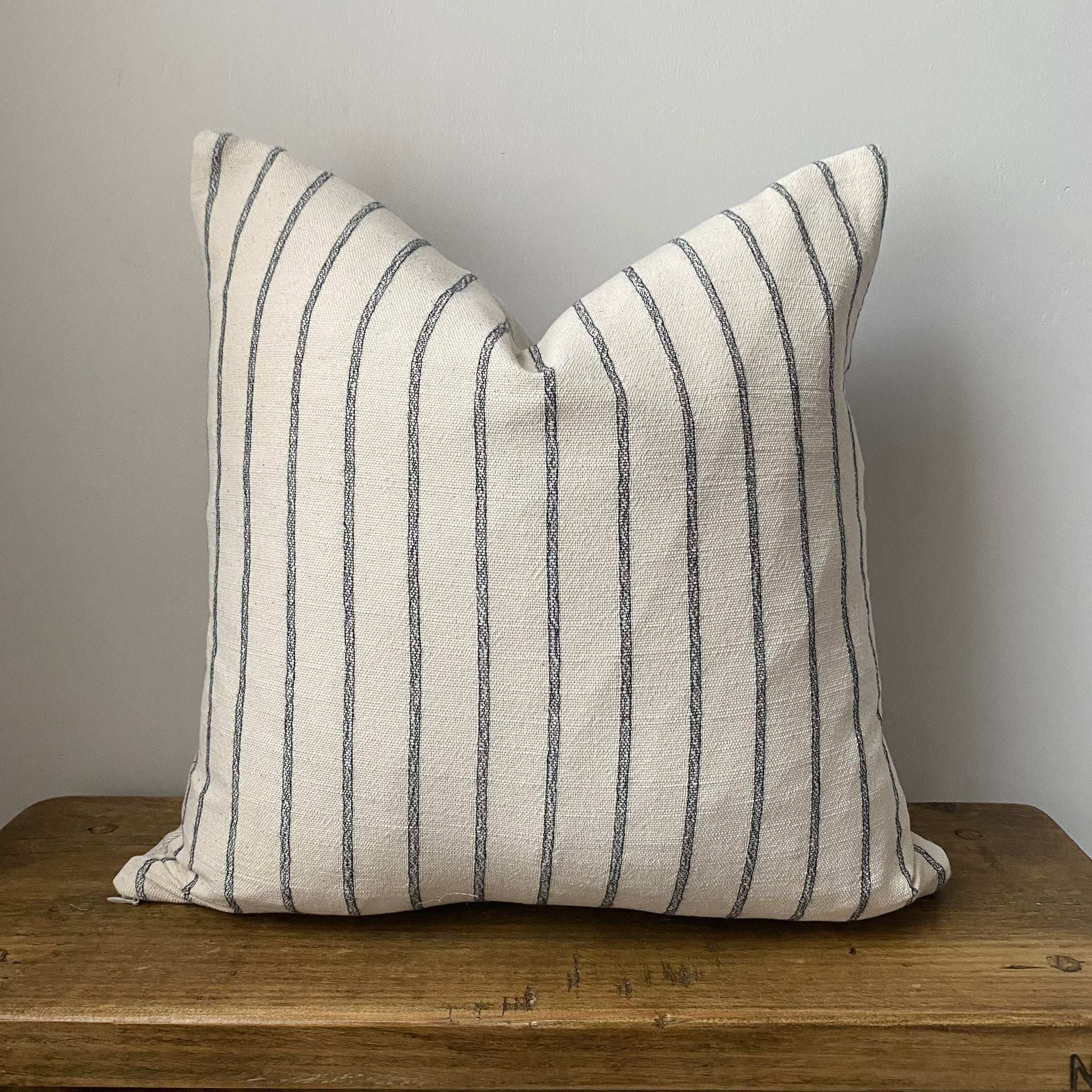 Black white stripe pillow best sale