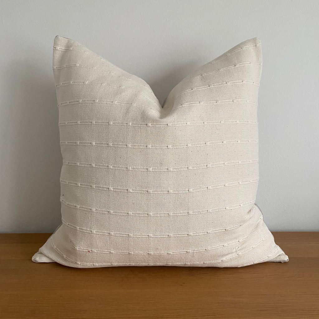 Striped Cream Neutral Cushion